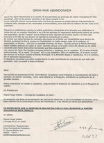 Inst&agrave;ncia presentada a l'Ajuntament de Gav&agrave; pel regidor de C's de Gav&agrave; sobre l'incivisme sofert a Gav&agrave; Mar la passada revetlla de Sant Joan (24 de Juliol de 2007)